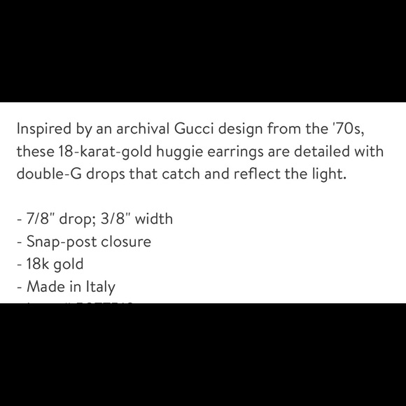 Gucci double G earrings - Picture 3 of 3